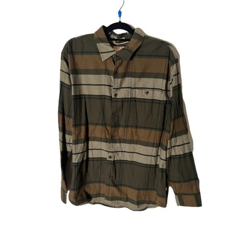 Quicksliver Waterman Collections Long Sleeve Green Brown and Gray Size XL